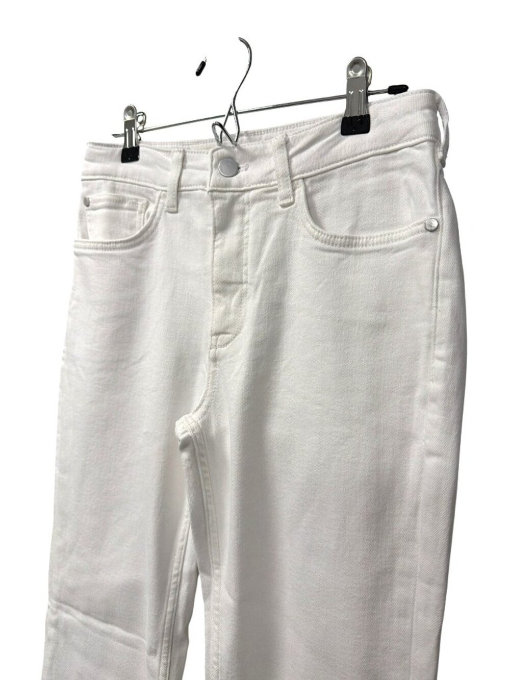 Anthropologie Pilcro Cropped White Stretch Denim Jeans New - Picture 5 of 11